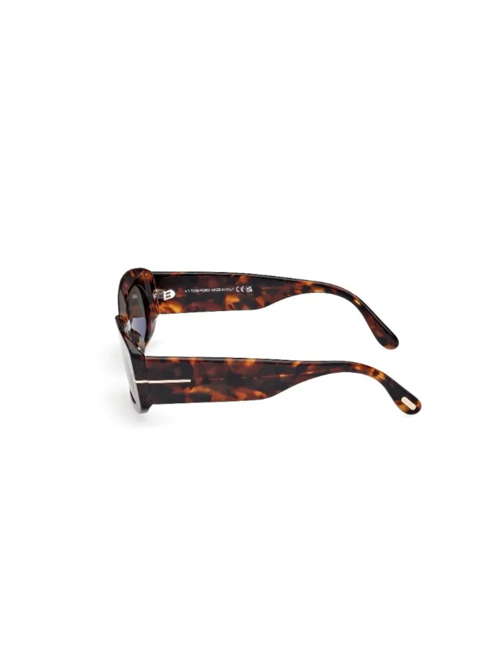 New Tom Ford Women's Sunglasses Havana Round Green Lens Injected Frame FT1187 52